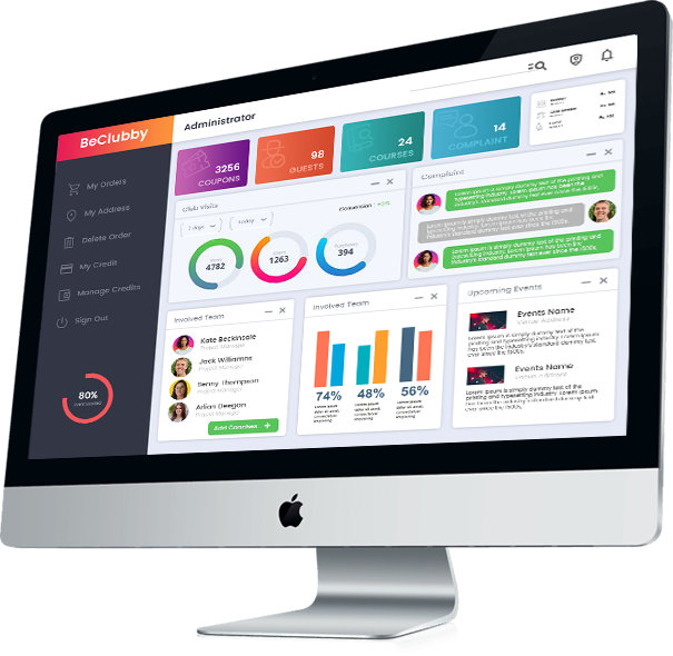 Membership Management Software Admin Panel